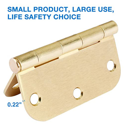Rounded Door Hinges 3.5" X 3 1 (42 Count)