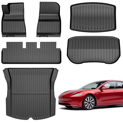 Floor Mats Fit for 2024 2025 2026 Tesla Model 3 Highland 6PCS