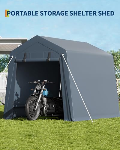 6x6 Ft Carport Heavy Duty Tent with Roll