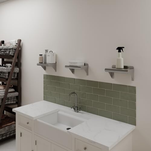 12 in. x 16 in. Stainless Steel Wall Mount Shelf
