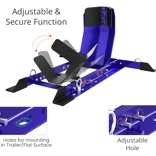 Universal Wheel Chock for Motorcycle Stand for Trailer Completely Adjustable Detachable Foldable Wheel Chock