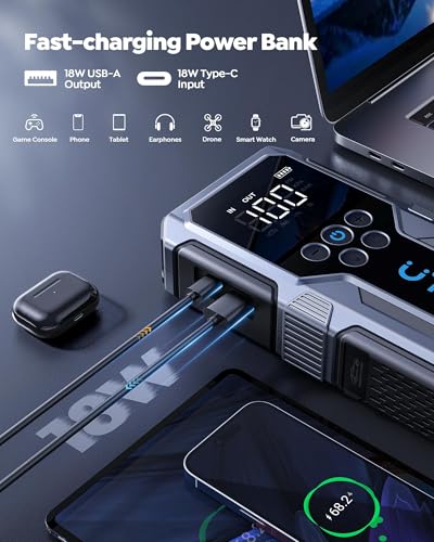 Jump Starter with Air Compressor