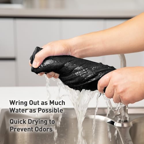 Black Microfiber Cleaning Cloth 13"x13" (12 Count)