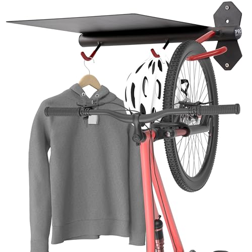 Bike Wall Mount with Storage Shelf