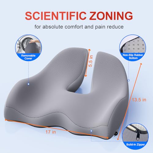 Large Cooling Memory Foam Seat Cushion (1000 grams)