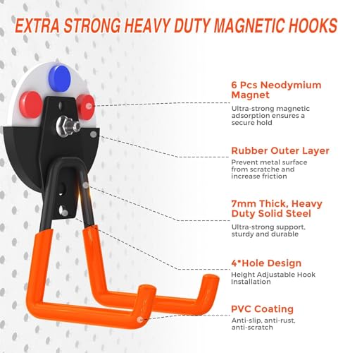 12 Pcs Magnetic Hooks Heavy Duty (12 Count)