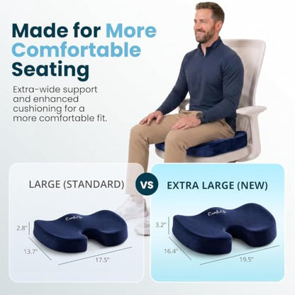 Extra Large Gel & Memory Foam Seat Cushion