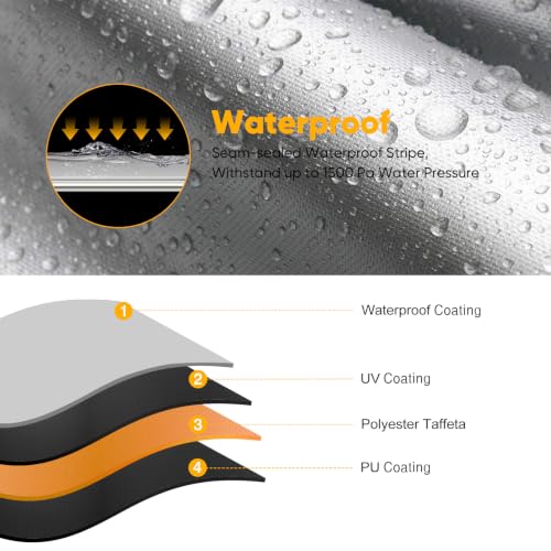 ATV Cover Waterproof Heavy Duty 4 Wheeler Cover for Polaris L