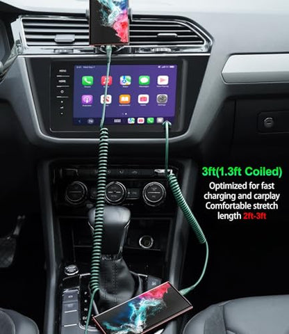 USB to USB C Cable Fast Charging 66W (2 Count)