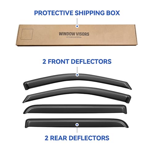 Window Visors Rain Guards for 2004 (4 Count)