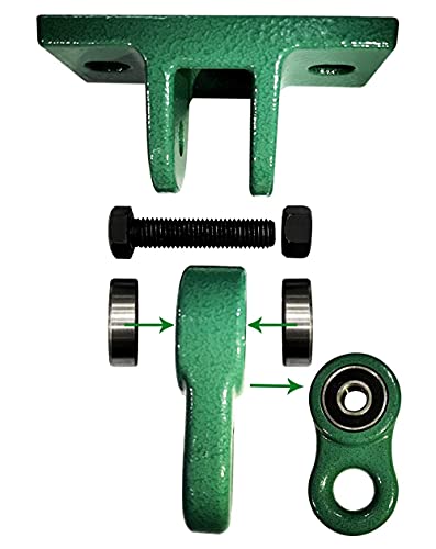 Heavy Duty Green Swing Hangers Screws Bolts Included Over 5000 lb Capacity Playground Porch Yoga Seat Trapeze Wooden Sets Indoor Outdoor 2 Pack (2 Count)