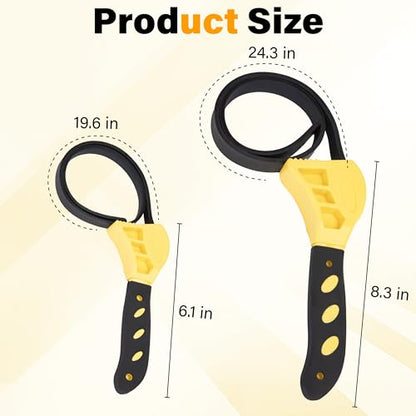 2 PCS Strap Wrench Plumbing (2 Count)