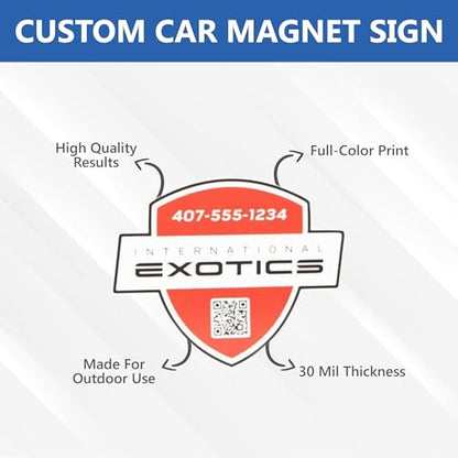 Custom Car Magnet Signs for Advertising and Promotion