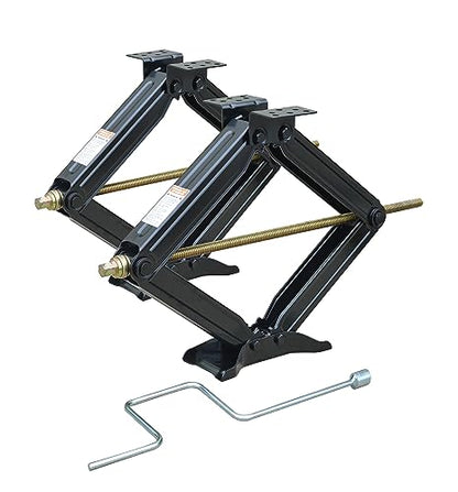Two New 24" Scissor Jacks with Crank Handle (2 Count)