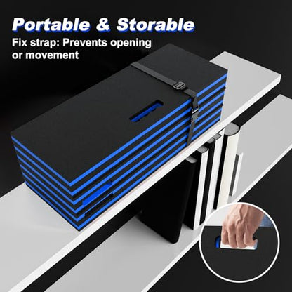 22.8" Wide Mechanic Mat Foldable EVA Kneeling Pad with Magnetic Tool Slots