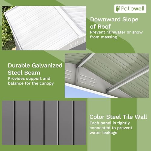 8x6 FT Outdoor Storage Shed