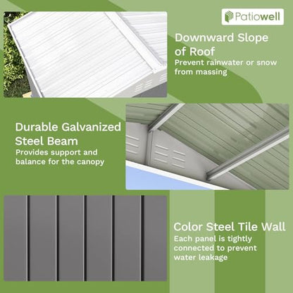 8x6 FT Outdoor Storage Shed