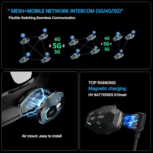 X10 Motorcycle Helmet Bluetooth Headset Speakers Headphone