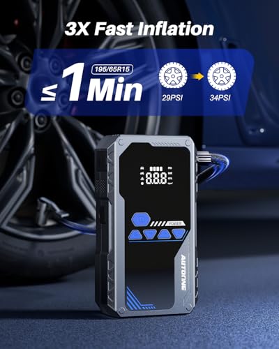 6000A Jump Starter with Air Compressor