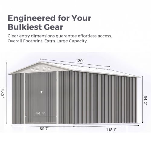 8x10 FT Outdoor Storage Shed