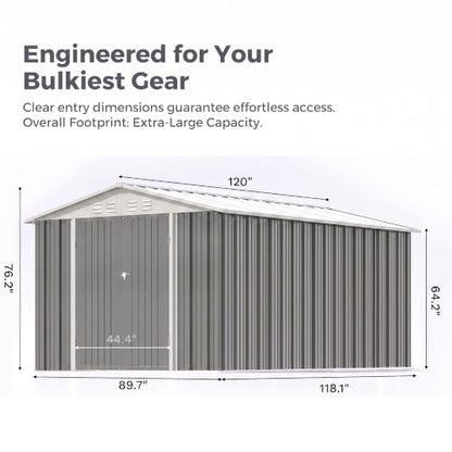 8x10 FT Outdoor Storage Shed