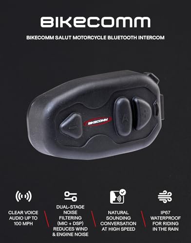 Salut Motorcycle Helmet Speakers Intercom (2 Count)