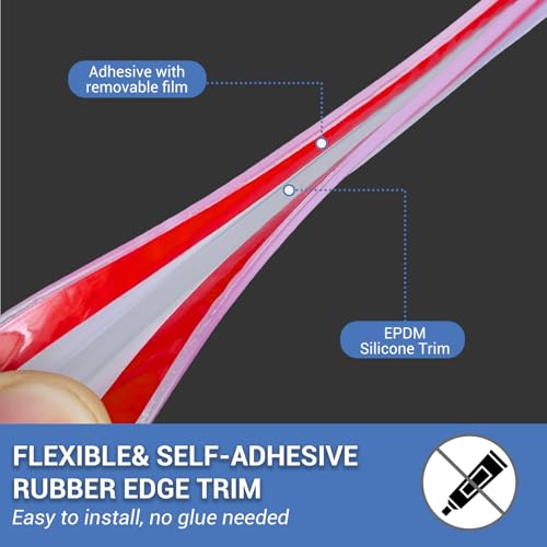 Clear Rubber Edge Trim (10 Foot)
