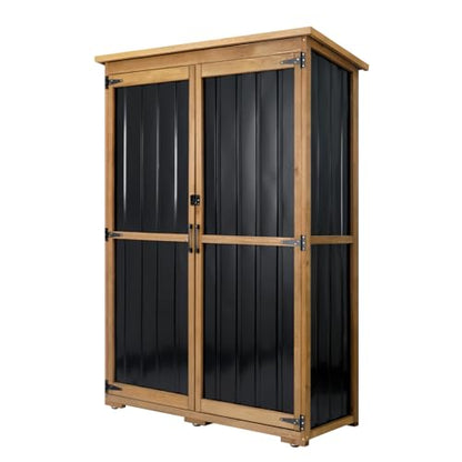 Outdoor Storage Shed with Adjustable Shelf