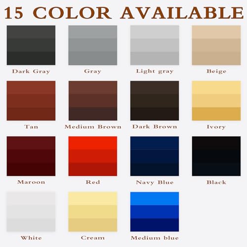 Gray Leather Recoloring Balm Vinyl Auto Dash Board Car Seats Interior Paint Furniture Dye Color Restorer Shoes Sofa Gloves Jacket Purse Bag Couch Stain Remover Fade Scratches Wear Out Repair (12 Fl Oz)