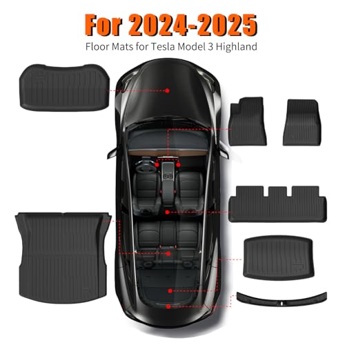 Floor Mats for Tesla Model 3 Highland 2024