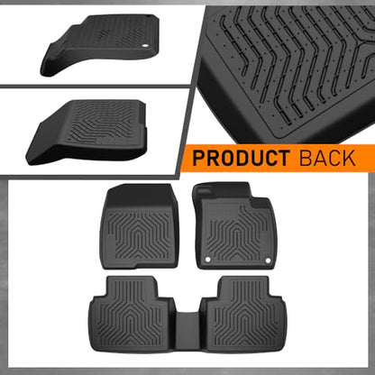 TPE Floor Mats 3PCS Compatible with Honda Accord Sedan 2018