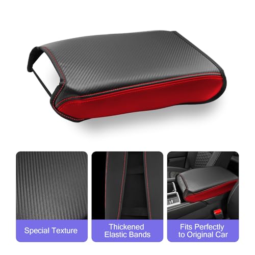 2025 2026 Pathfinder Center Console Cover Compatible with Pathfinder 2022 2023 2024 2025 2026 Accessories Armrest Cover Armrest Console Cover Carbon Fiber Texture