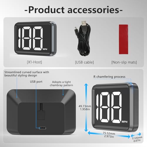 GPS Digital Speed Meter with MPH