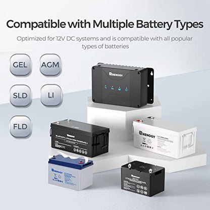 Smart 50A DC DC MPPT Battery Charger 12V