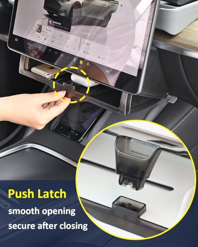 Hidden Under Screen Storage for Tesla Model Y Model 3 Accessories 2020