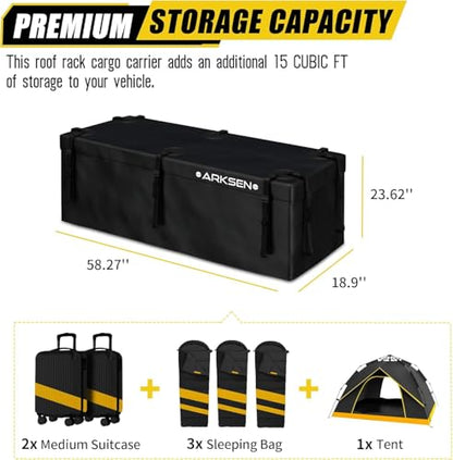 Waterproof Hitch Cargo Carrier Bag for 20" x 60" Baskets