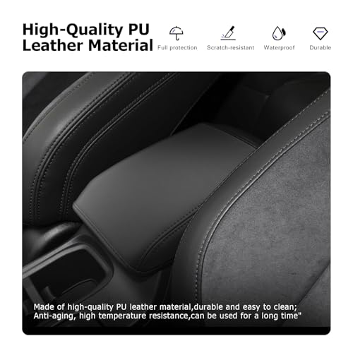 2025 2026 WRX Center Console Cover Compatible with 2022 2023 2024 2025 2026 Subaru WRX Accessories 2025 2026 WRX Armrest Cover [Standard Six