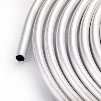 1 4" OD Aluminum Hard Fuel Line Hardline Tube Tubing Coil 10 Feet Roll