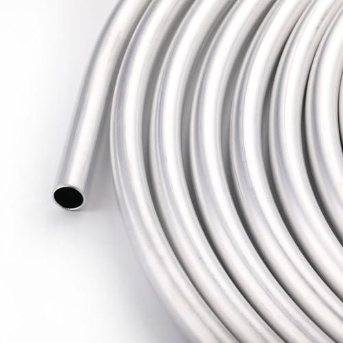 1 2" OD Aluminum Hard Fuel Line Hardline Tube Tubing Coil 10 Feet Roll