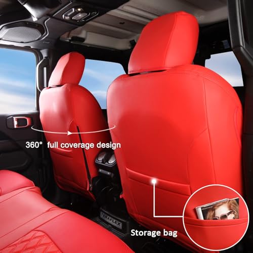 Wrangler JL Seat Covers Custom Fit for Jeep Wrangler (4 Count)