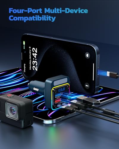 54W Bluetooth 5.3 Car Adapter
