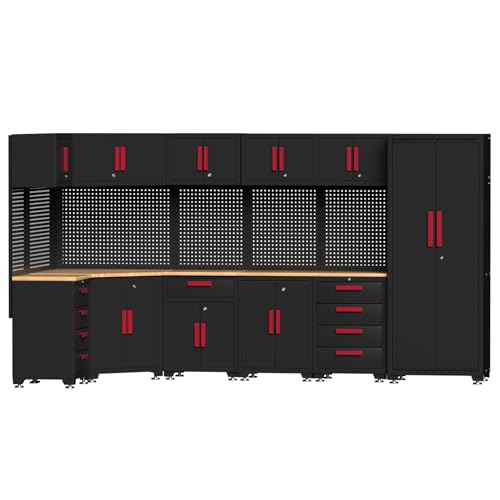 18 Piece Corner Garage Storage Cabinet System (18 Count)