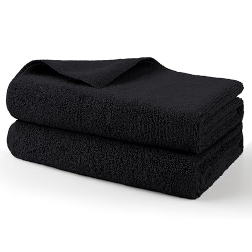 Professional Large Microfiber Car Drying Towels 2 Pack (2 Count)