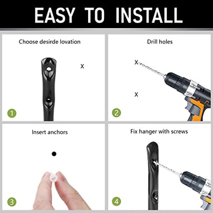 Heavy Duty Steel Garage Storage Hooks (6 Count)