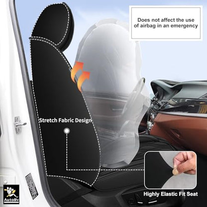 Front Waterproof Leather Seat Covers for Subaru Forester 2007