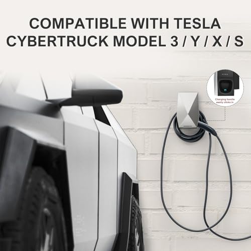 Aluminum Charging Cable Holder Wall Mount for Tesla Charger