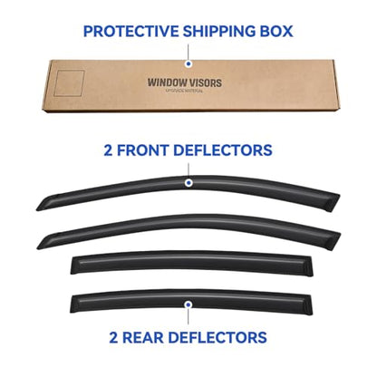 Window Visors Rain Guards for 2002 2003 2004 2005 2006 Nissan Altima
