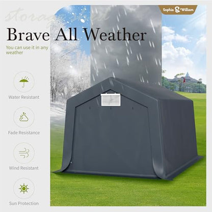Carport Storage Shed 10x15 ft Portable
