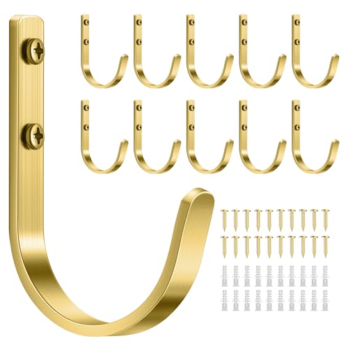 10 Pack 22LB Wall Hooks for Hanging Towel (10 Count)