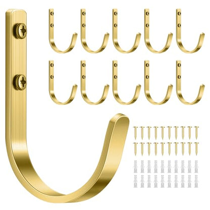 10 Pack 22LB Wall Hooks for Hanging Towel (10 Count)